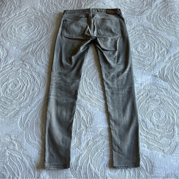 RRL - Ralph Lauren - Stretch High Skinny Jeans - Distressed Grey Wash - Picture 9 of 13